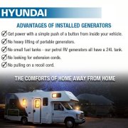 Hyundai HY3500RVi Motorhome RV Petrol Inverter Generator