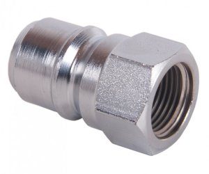 AR31 Male QR Coupler to 3/8" BSP female 280 Bar / 4060 Psi - Chrome Plated Brass