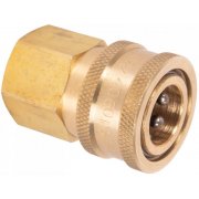 3/8" Female QR Coupler to 3/8" BSP Female - 250 Bar / 3625 Psi - Brass