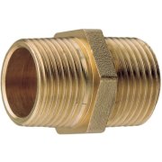 1/2" BSP Male to 1/2" BSP Male Brass Nipple - Low Pressure