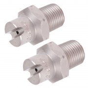 2 x 1/8" 15° Fan 020 size - 275 Bar / 3990 Psi Nozzles, Stainless Steel