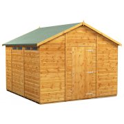 Power 10x10 Apex Secure Garden Shed - Single Door