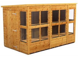 Power 10x6 Pent Potting Shed - Single Door