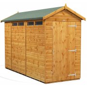 Power 10x4 Apex Secure Garden Shed - Single Door