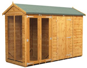 Power 10x4 Apex Summer House with 6ft Side Store