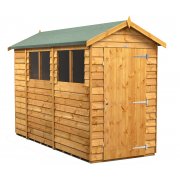 Power 10x4 Apex Garden Shed Overlap - Single Door