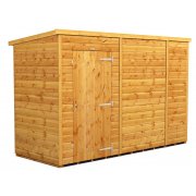 Power 10x4 Pent Garden Shed - Windowless Single Door