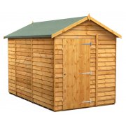 Power 10x6 Apex Garden Shed Overlap - Windowless Single Door