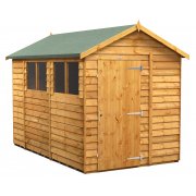 Power 10x6 Apex Garden Shed Overlap - Single Door