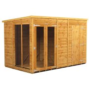 Power 10x6 Pent Summer House with 4ft Side Store