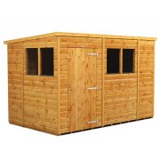 Power 10x6 Pent Garden Shed - Single Door