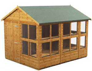 Power 10x8 Apex Potting Shed - Single Door