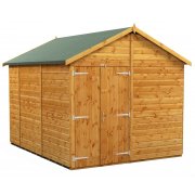 Power 10x8 Apex Garden Shed Windowless Double Doors