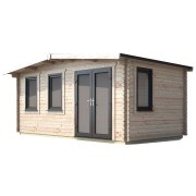 10x16 Power Chalet Log Cabin | Scandinavian Timber