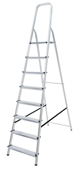 Lyte NENPL8 Professional Aluminium Platform Stepladder with 8 Treads EN131-2