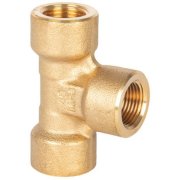 Tee Piece 3 x 3/8" BSP Female - 500 Bar / 7250 Psi - Brass construction