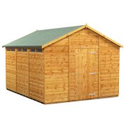 Power 12x10 Apex Secure Garden Shed - Single Door