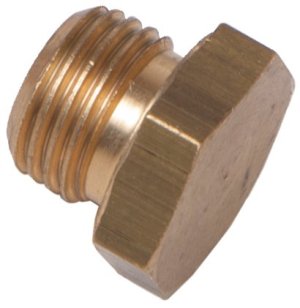 1/2in BSPM Hex Head Plug - Brass