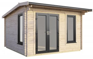 12x10 Power Apex Log Cabin | Scandinavian Timber