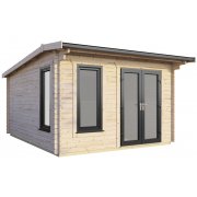 12x12 Power Apex Log Cabin | Scandinavian Timber