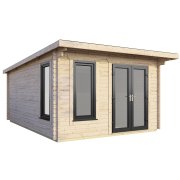 12x14 Power Pent Log Cabin | Scandinavian Timber