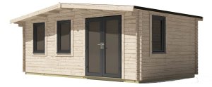 12x20 Power Chalet Log Cabin | Scandinavian Timber