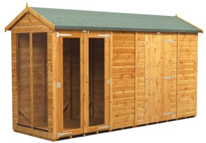 Power 12x4 Apex Summer House with 6ft Side Store