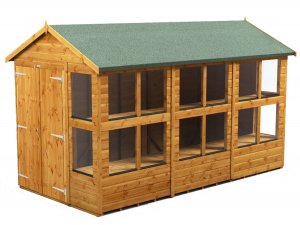 Power 12x6 Apex Potting Shed - Double Door