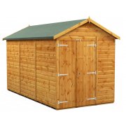 Power 12x6 Apex Garden Shed - Windowless Double Doors