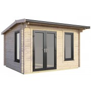 12x8 Power Apex Log Cabin | Scandinavian Timber