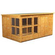 Power 12x8 Pent Combined Potting Shed with 6ft Storage Section