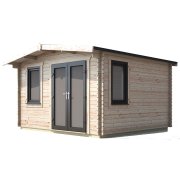 12x12 Power Chalet Log Cabin | Scandinavian Timber