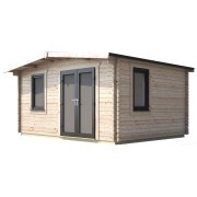 12x14 Power Chalet Log Cabin | Scandinavian Timber