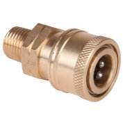 BE 1/4" Female QR to 1/4" NPT Male 275 Bar / 4000 Psi Brass Coupler