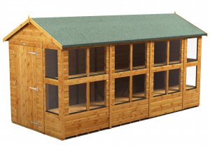 Power 14x6 Apex Potting Shed - Single Door