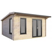 14x12 Power Apex Log Cabin | Scandinavian Timber