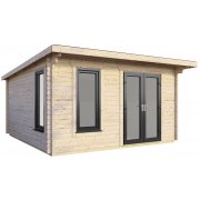 14x12 Power Pent Log Cabin | Scandinavian Timber