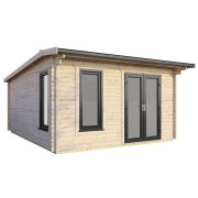 14x14 Power Apex Log Cabin | Scandinavian Timber