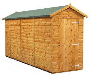 Power 14x4 Apex Garden Shed - Windowless