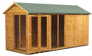 Power 14x6 Apex Summer House with 4ft Side Store