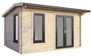 14x8 Power Apex Log Cabin | Scandinavian Timber