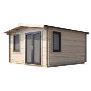 14x12 Power Chalet Log Cabin | Scandinavian Timber