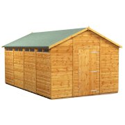 Power 16x10 Apex Secure Garden Shed - Single Door