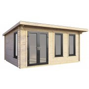 16x10 Power Pent Log Cabin | Scandinavian Timber