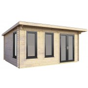 16x10 Power Pent Log Cabin | Scandinavian Timber