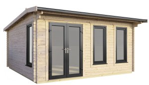 16x14 Power Apex Log Cabin | Scandinavian Timber