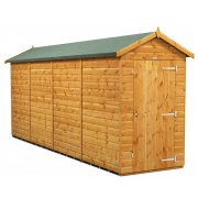 Power 16x4 Apex Garden Shed Windowless