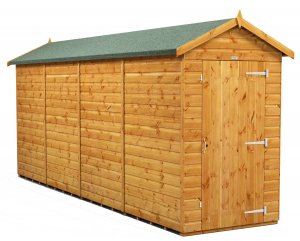 Power 16x4 Apex Garden Shed Windowless