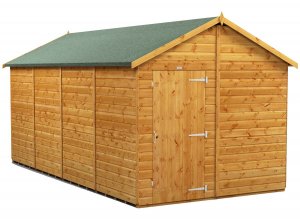 Power 16x8 Apex Garden Shed Windowless