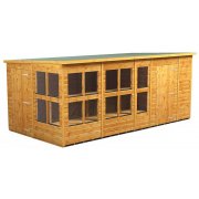 Power 16x8 Pent Combined Potting Shed with 6ft Storage Section